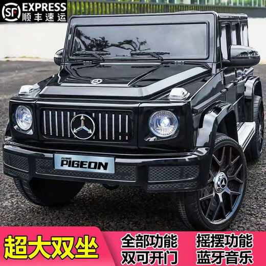 
Raft core children's car 1-3 years old four-wheel drive Feige children's electric car four-wheel off-road car remote control toy car children direct sales from manufacturers - lifetime warranty - double door model Feige painted white dual drive + remote control sway Bluetooth + dual lithium battery