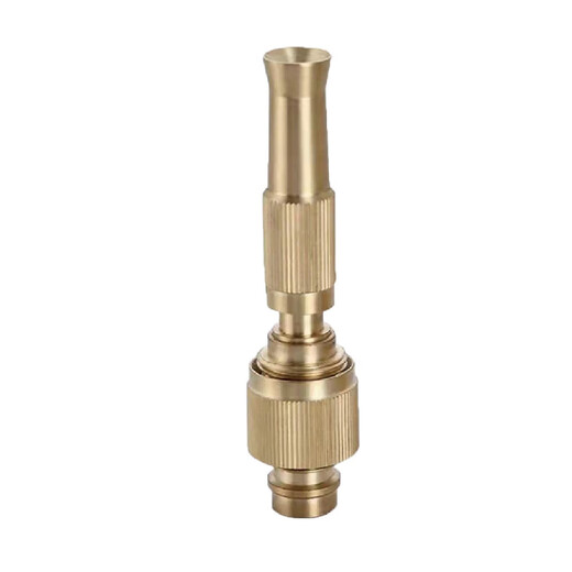 All-copper pressurized car wash water gun nozzle accessories universal high-pressure spray gun adjustable connector water nozzle for household watering cauliflower and garden irrigation 4 points/6 points universal joint for water pipes