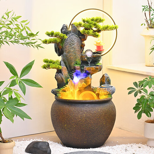 
Chenggong water ornaments circulating water fountain Fengshui wheel office courtyard balcony decoration landscape opening housewarming gift 6629