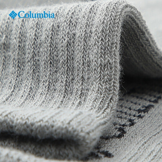 Columbia哥伦比亚户外袜春夏男子舒适透气一对装活力休闲运动袜RCS841 090 L