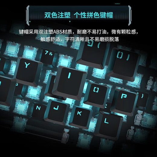 Forward (EWEADN) TK870 mechanical keyboard wired e-sports game backlight desktop computer laptop universal office typing Internet cafe peripherals black-blue light [upgraded metal panel-wing streamer] tea shaft [office code]