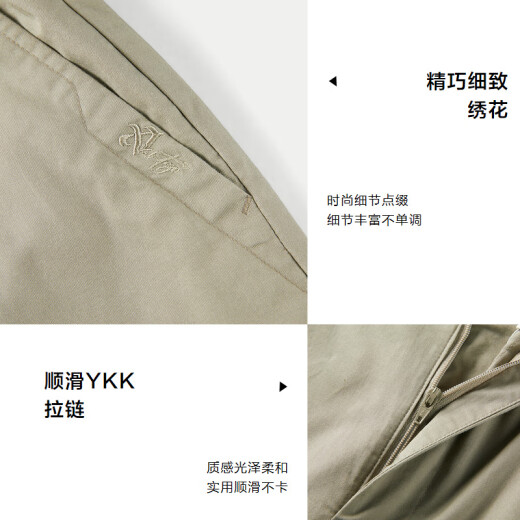 HaiLan Home (HLA) casual pants for men's light business fashion series comfortable pants for men's spring black 33 180/88A(XL) Recommended 72-78kg