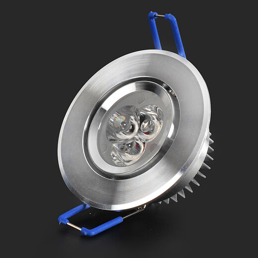 LED small spotlight 3W color spotlight opening 5cm 6cm bar wine cabinet bull's eye downlight ceiling 5.5 hole light small 3W upgraded white light (opening 5-5.8CM)