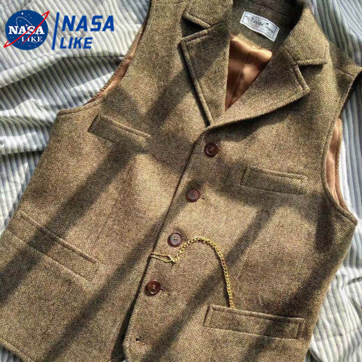 Taozilang Spring and Autumn British retro herringbone wool suit vest men casual slim men wool vest trend SN12 dark gray 2XL
