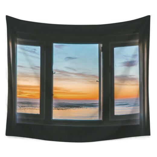 Sanqihu Window Strots Life Fake Window Colteer Fondage Tissu de chevet Decoration Place de gamme Renolation Good Stuff Tapestry Chambre mural Tissu 3884 HD VELVET COLLECT HORIZONTAL COLLECTION 75 HEAUFS 95 LIGNE M (UNIQUEMENT POUR L'INSTALLATION)