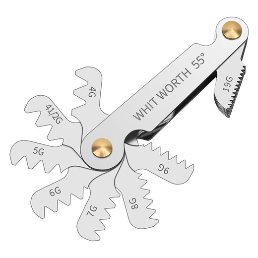 Thread thread gauge sample gauge metric inch American gauge buckle gauge screw measuring tool tooth square ruler thread gauge metric / British / American (58 pieces)