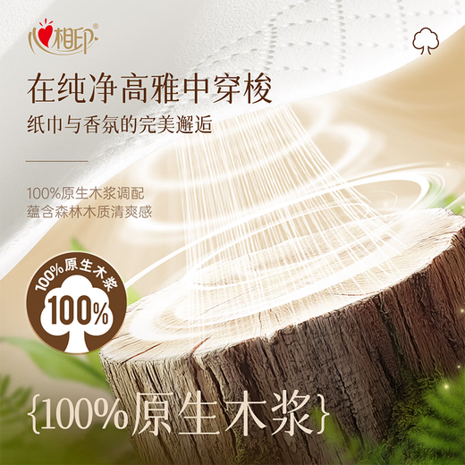 心相印手帕纸【肖战同款】品诺 4层8片*12包 加厚便携纸巾 黑色密码香氛