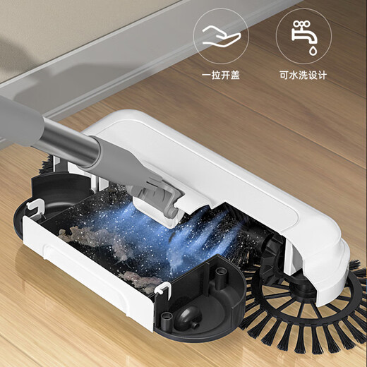 Dimple hand push sweeper lazy broom household sweeping artifact dustpan broom sweeping and mopping all-in-one robot
