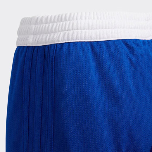 阿迪达斯（adidas）童装儿童篮球短裤男大童双面穿吸湿快干比赛运动五分裤子DY6625蓝