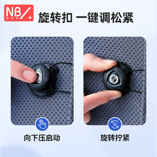 纽贝乐婴儿背带腰凳新生儿童宝宝双肩夏季透气多功能背娃神器小孩抱凳 月影灰【升级旋钮款，舒适减压】