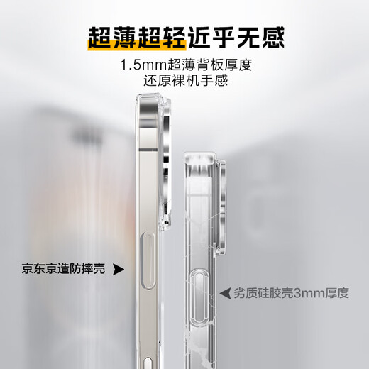 Made in Tokyo [high transparency and not easy to yellow] iphone16ProMax mobile phone case Apple 16ProMax lens film air bag anti-fall protection cover lens all-inclusive anti-yellowing, anti-wear and shockproof