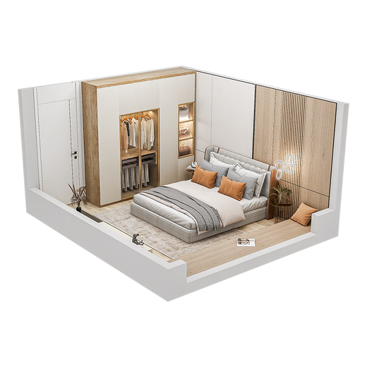 Sophia customized wardrobe, bedroom furniture, whole house customization, free drawings, whole house design, door-to-door measurement, customized measurement reservation fee