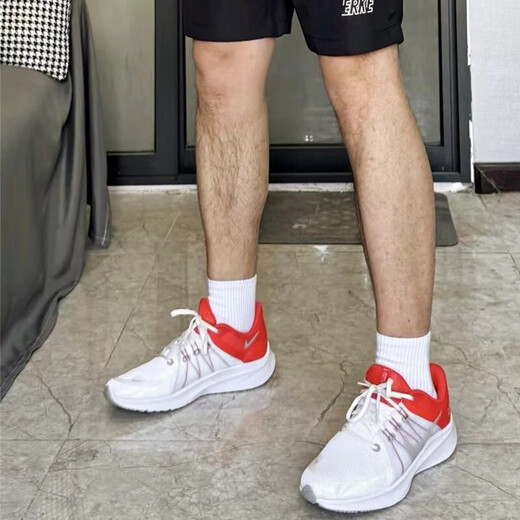 耐克（NIKE）官方舰店男鞋春季新款运动鞋QUEST 4探索者低帮休闲鞋网面跑步鞋 DA1105-100/QUEST 4/白红 44.5