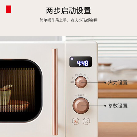 东芝（TOSHIBA）【国家补贴】ER-VS2200微波炉家用小型迷你复古转盘加热式微波杀菌 网红菜单 20L