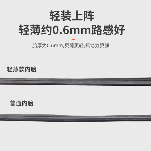 魔车纪【当/次日达】轮胎自行车内胎公路车700x28C25C32C超轻美法嘴 岚 700x25/32C 法嘴48 (约105g)
