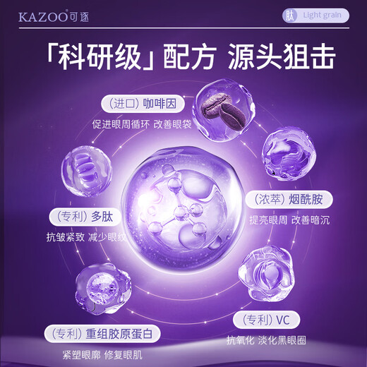 KAZOO Freeze-Dried Eye Mask Patch Eye Bag Lifting, Firming, Anti-wrinkle, Diminishing Dark Circles and Fine Lines Eye Patch Tightening Around the Eyes Sample Single Set
