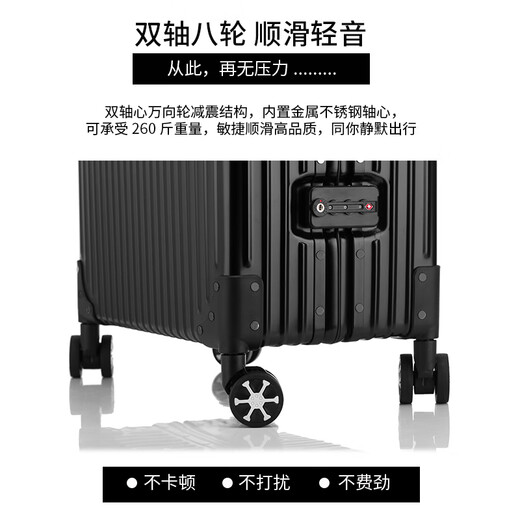 乌尼莫克（Uniamog）德国品牌全铝镁合金登机箱行李箱铝框拉杆箱金属旅行箱密码皮箱子 鹦鹉绿-珍藏款 拉杆加粗轮子加固 20英寸 /可登机-升级加厚强抗压