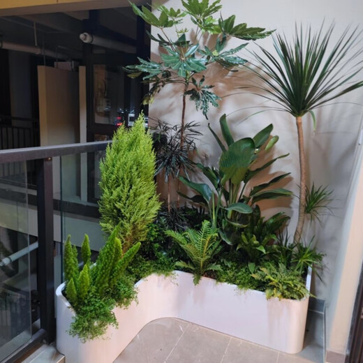 
Customized outdoor gardening stainless steel flower box exterior flower bed special curved balcony planting box iron flower pot flower slot J customization contact customer service