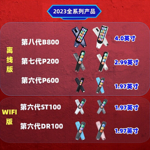 Doctor Pen Reading Pen English General Primary School Junior High School and High School Textbook Course Synchronous Scan Dictionary Pen Translation Word Learning Scan Pen Learning Artifact Scan Reading Pen Basic 1.97-inch WIFI Version DR100 Blue Three Subjects