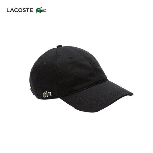 LACOSTE French crocodile men's and women's same style 25 autumn solid color logo print baseball cap peaked cap|RK0440 031/black one size TU