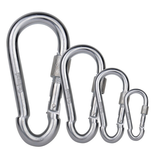 Golmud safety hook carabiner insurance main lock dog chain key GM901 spring buckle 10cm*2 pcs