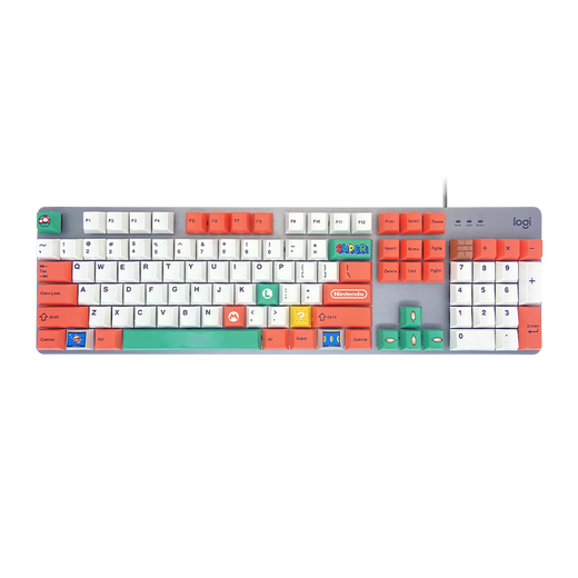 罗技（Logitech）K845机械键盘游戏电竞有线键盘电脑办公键盘个性定制键帽版送男生女友礼物 K845水管工键帽版 红轴