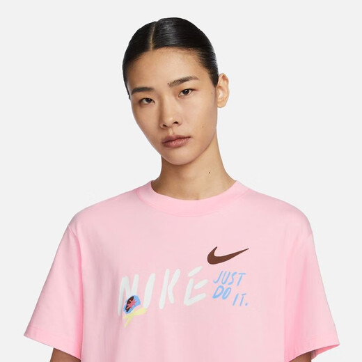 
Nike (NIKE) Nike women's short-sleeved summer new sportswear loose round neck half-sleeved T-shirt FJ7714-690 L