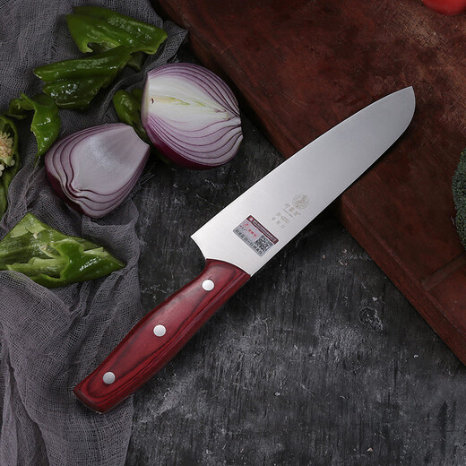 Deng Jiadao stainless steel household kitchen knife kitchen knife cutter cutter kitchen knife meat 4 chrome front cut back cut dual-purpose dragon water big foot 6134 slice knife + 6221D multi-purpose knife