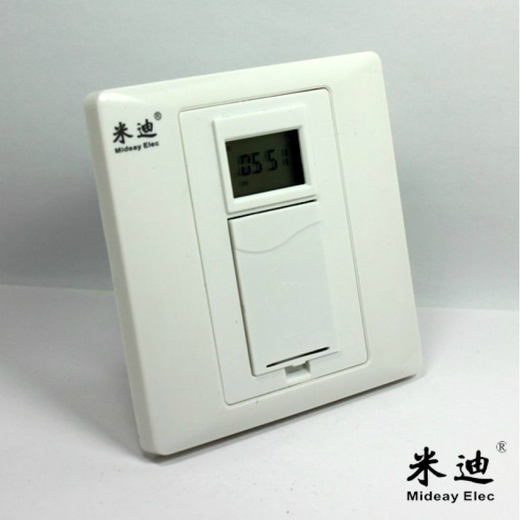施韵令86型时控开关 全自动墙壁智能时间控制器微电脑广告灯定时器 米迪 米迪724(零火线)(2200W)