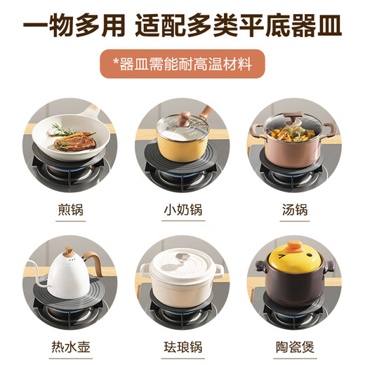 Supor kitchen heat transfer plate household pot heat transfer plate gas stove wok frying pan enamel pot soup milk pot bottom hollow heat transfer sheet removable with handle