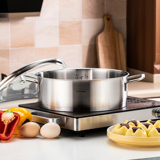 Momscook stainless steel steamer 28cm single layer steamer steamer tray 304 material MT2808ST