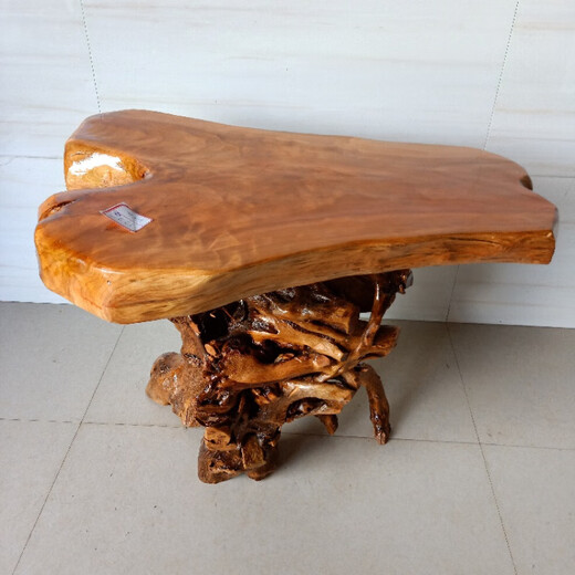 XMSJ Wurzelschnitzständer neuer chinesischer Wurzelschnitzständer Balkon Bonsai Stand Mehrschicht Gesamtmaserholzbaum Wurzel Chinesische natürliche Ursprung 16873 Doppelschicht