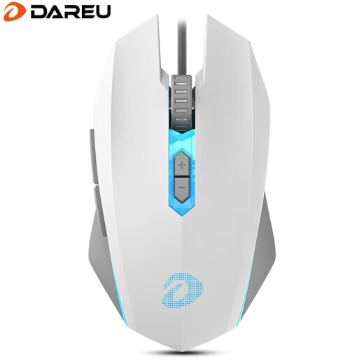 Dareu Wrangler EM915 wired rgb mouse e-sports game mouse laptop chicken mouse macro 6000dpi Haoyue White