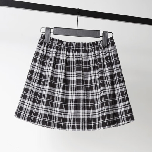 CAVIEZEL butt curtain women's autumn and winter new bottoming artifact to cover the crotch plaid small butt curtain hem to wear with female students to cover the buttocks plaid model one size fits all recommended 80-160 Jin Jin is equal to 0.5 kg