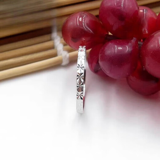 DL 1998 Fat Donglai same style platinum tail ring lost jewelry pt950 platinum boundless baby's breath ring guard jewelry for women No. 5 0.85 g