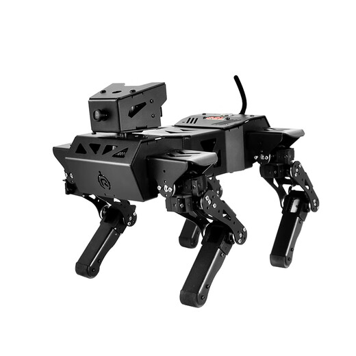 小R四足仿生机器狗 ROS机械狗  AI视觉ROS树莓派语音智能Scratch图形化Arduino智能机器人Python编程 AI语音大模型控制版