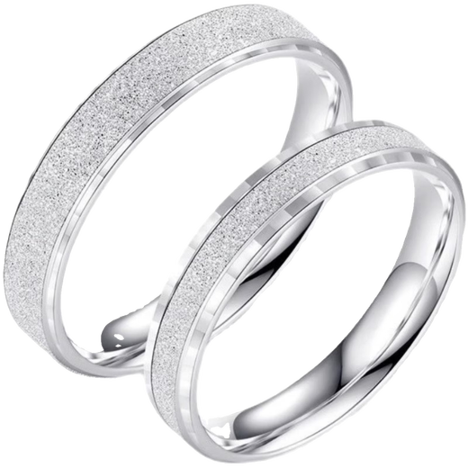 DL 1998 Fat Donglai same style PT950 platinum ring plain ring frosted platinum couple ring for men and women frosted love with you for the rest of my life single ring for women