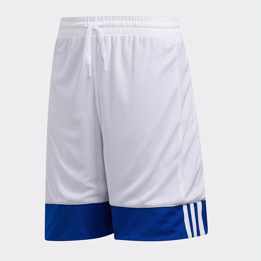 阿迪达斯（adidas）童装儿童篮球短裤男大童双面穿吸湿快干比赛运动五分裤子DY6625蓝