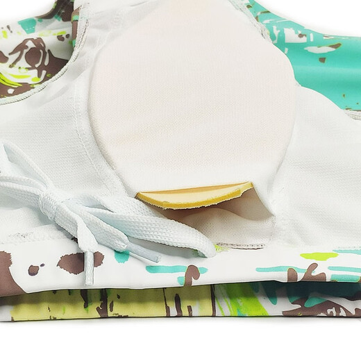 UXH Badehose Herren, kleiner Boxer, große Größe, eng anliegend, Anti-Peinlichkeit, Jugend-Badeanzug, Badehose aus heißem Frühlings-Polyestergewebe, hellgrün + Schwammpolster XXL