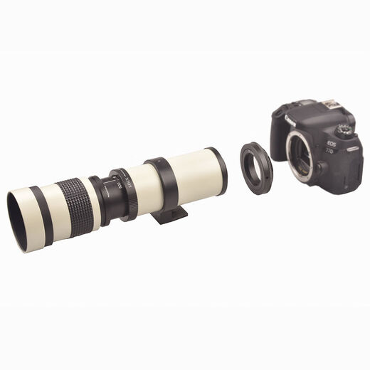 Suitable for 420-800mm F8.3 manual lens telephoto zoom telephoto SLR moon exploration bird photography landscape white Nikon mouth