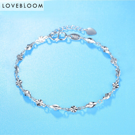 Blooming Love Platinum Bracelet Women's pt950 Platinum Carambola Bracelet Twist Chain Anklet Fashion Hand Jewelry Bracelet Platinum Carambola Anklet Approximately 3.19g With Extension Chain