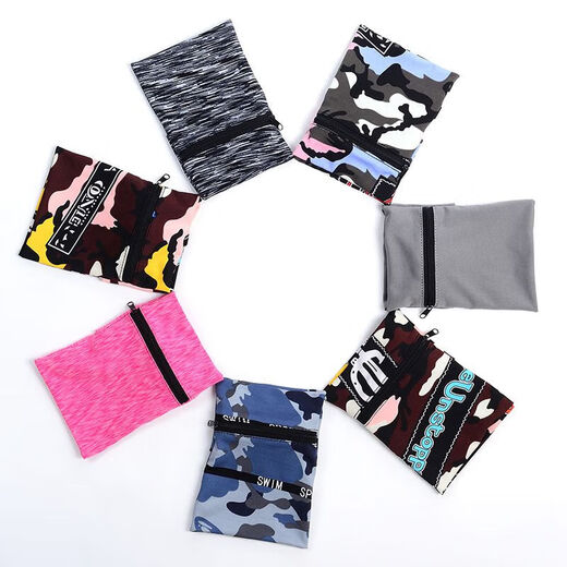 MieLanat sports wrist bag, outdoor cycling mobile phone bag, men's and women's fitness running mobile phone arm bag, mini coin purse wrist bag, multi-color pattern