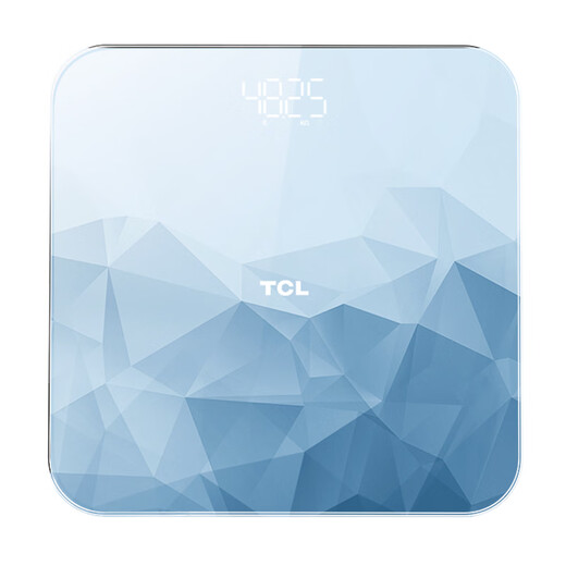 TCL体重秤智能体脂秤家用电子秤USB充电小型高精准人体健康称重计减肥蓝牙APP连接 碧水蓝【81项身体数据+高精准称重】 USB充电款【送充电线】