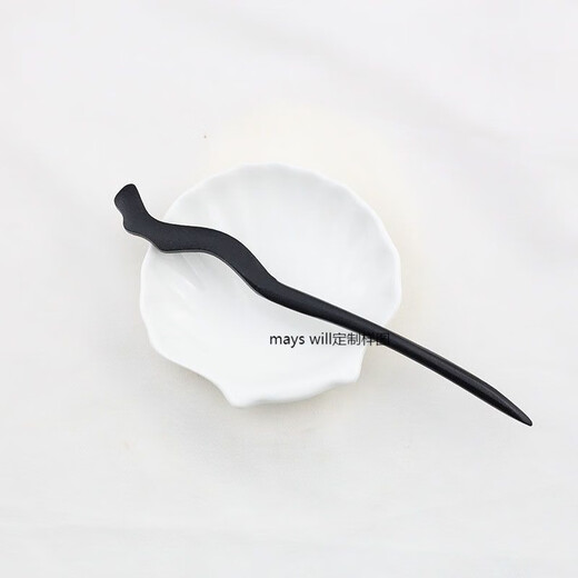 Mays Will Black Wooden Hairpin Ancient Style Modern Hair Hairpin Chinese Style Updo Hairpin Daily Simple Wooden Hairpin Birthday Gift Dragon Horn + Fairy Feather + Spirit Snake 3 Pack