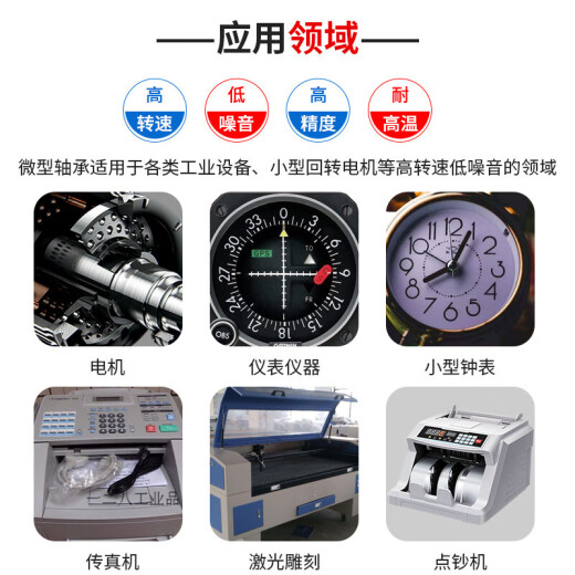日本进口微小型轴承F 692Z693 694 695 696 697 698 699ZZ高速 尺寸=内径*外径*厚度(单位MM)