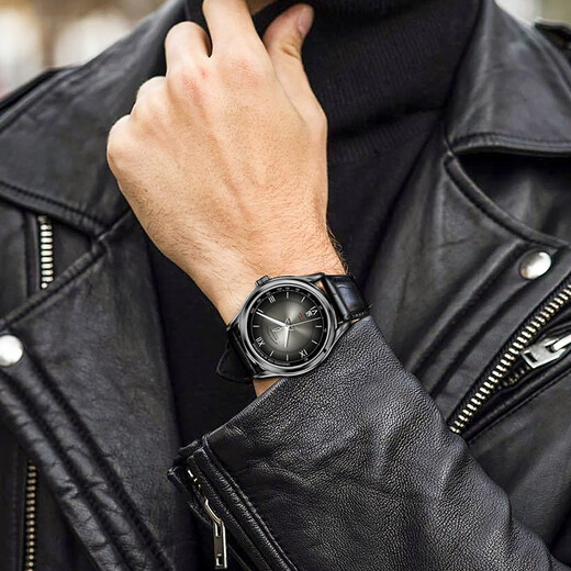 Borman (Borman) Deutsch zertifiziert ultra-dünn Uhr Herren Vollautomatische mechanische Uhren-Waterfische europäische, amerikanische, deutsche, schweizerische Uhr 3878 Silberschalengrün-Stahlgürtel