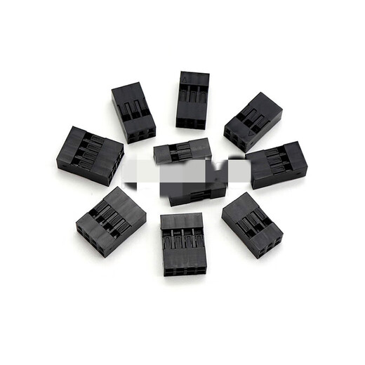 DuPont shell plastic shell DuPont wire terminal single and double row 2.54mm plug connector 1/2/3/4/5/6P-20P 2x10P-2.54mm_DuPont rubber shell 50 pieces