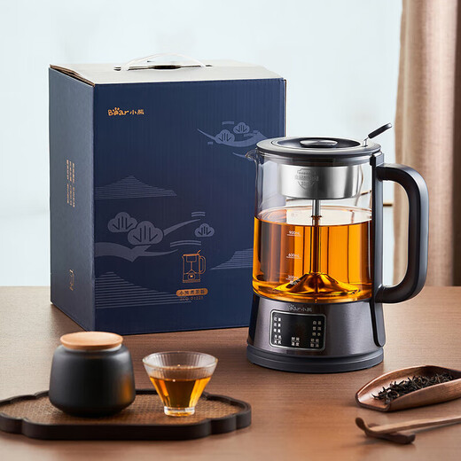 Bear Health Pot Tea Maker 316L Stainless Steel High Temperature Spray Tea Maker Boil Kettle Tea Maker Integrated Microcomputer Intelligent Control 1.2L Household Separate Filter ZCQ-D12Z5 316 Stainless Steel 1.2L