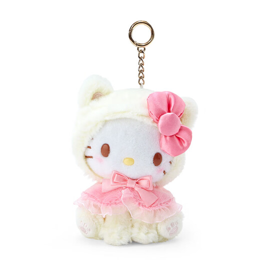 SunToMoon Cute Kuromi Cat Plush Doll Keychain Melody KT Cute Pet Doll School Bag Pendant Creative Gift Hello Kitty Kitten