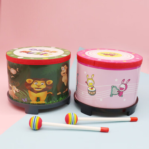 
Xingbeixiang Orff percussion instruments children's drum beats and drums kindergarten performance drummer beats and drums squad drums drums and drums. Korean version of ground drums 2 pieces set